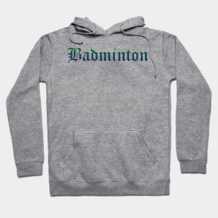 Badminton Gradient Text Hoodie